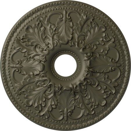 Ekena Millwork Ashley Ceiling Medallion (Fits Canopies up to 4 3/4"), 23 7/8"OD x 4"ID x 2 1/8"P, Witch Hazel CM23ASWHF